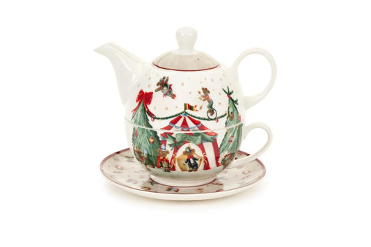 Nuvole di Stoffa Teiera Natalizia in porcellana "Bear Wonderland" 900 ml