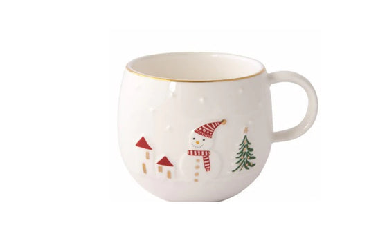 Tazza in porcelllana da 400 ml della linea "Let it snow" di Easy Life