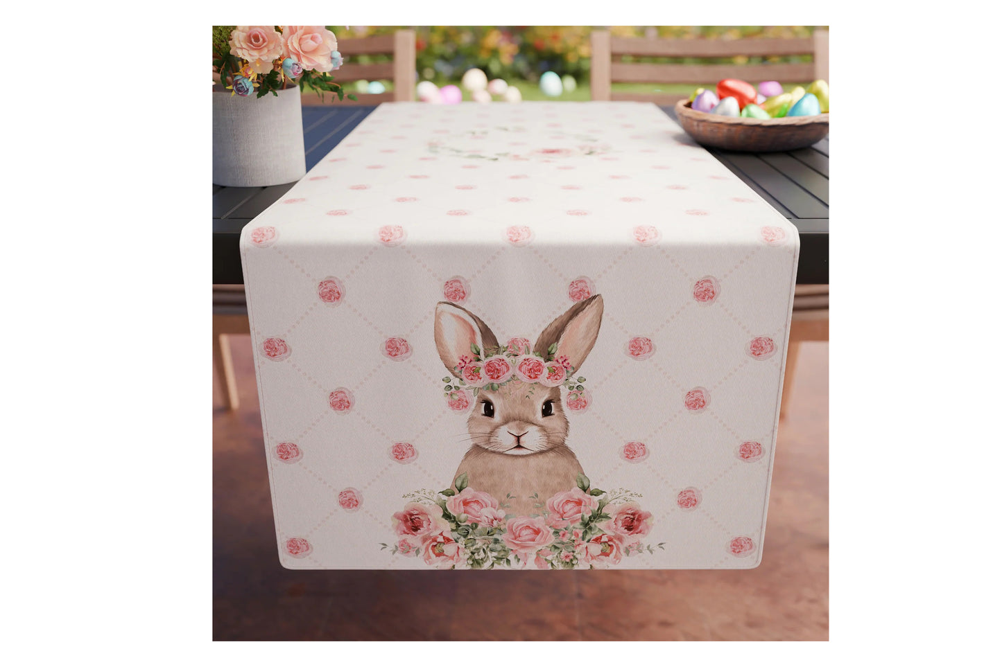 Runner pasquale in microfibra  Pink Rabbit misura 40x140