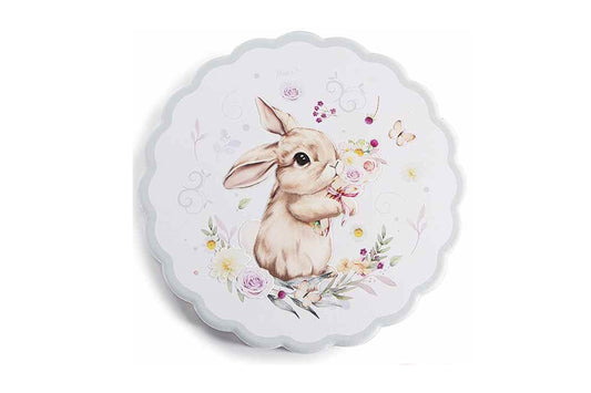 Sottopentola in ceramica opaca "Bunny" con base sughero
Misure: Ø 17,5 cm
Con decori in rilievo