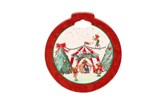 Nuvole di Stoffa Sottopentola in porcellana Bear Wonderland  con scatola regalo diametro 20 cm