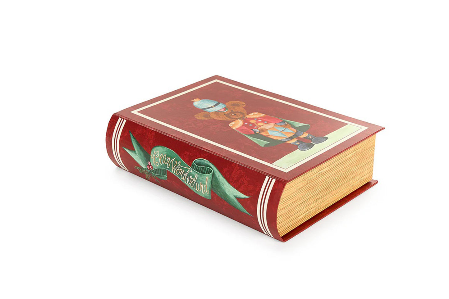 Nuvole Di Stoffa Set 2 scatole libro  in cartone  BEAR WONDERLAND Misure: 15/21,6 cm